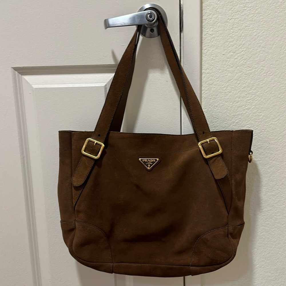 Prada brown tote